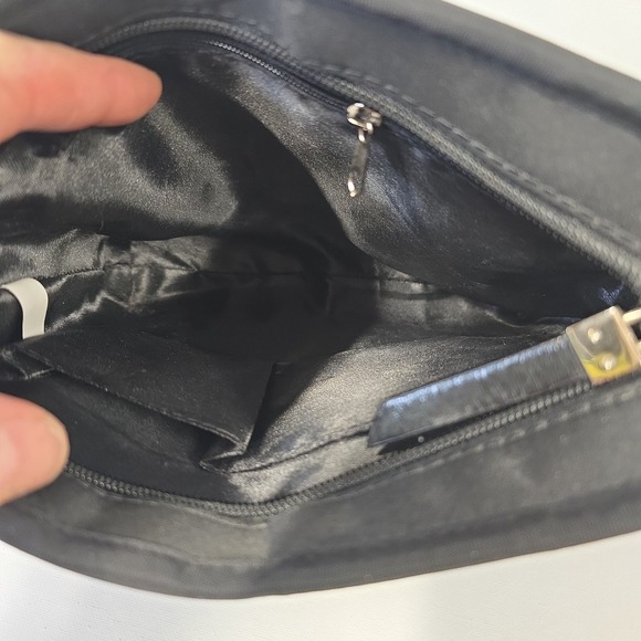 COMELY‎ Black Woven Seatbelt Crossbody Bag Adjustable Strap - Picture 4 of 5